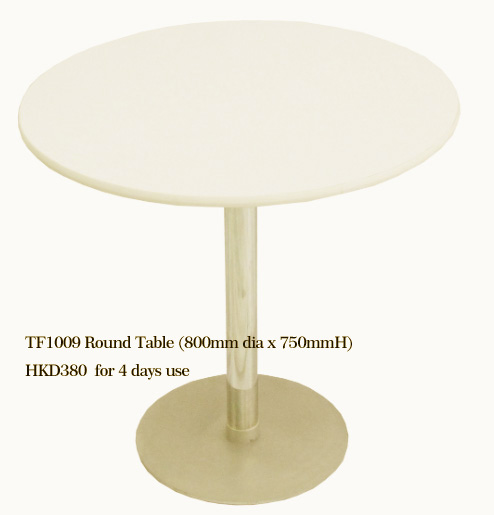 TF1009 Round Table (800mm dia x 750mmH) 