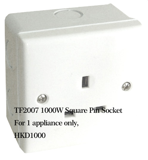 TF2007 1000W Square Pin Socket 