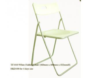 TF1010 White Folding Chair 